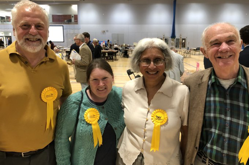 Hiltingbury Lib Dem team celebrate win