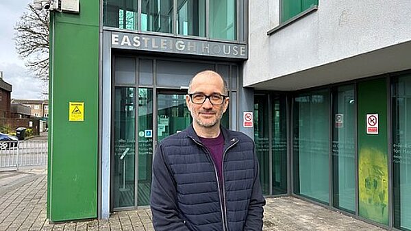 Mark Harding Mark outside Eastleigh House